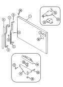 FREEZER OUTER DOOR (BISQUE) Diagram and Parts List for CT17B3Q  Crosley Refrigerator