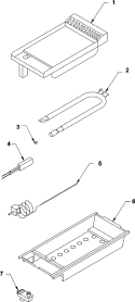 GRIDDLE SECTION Diagram and Parts List for RJCT3681A  Maytag Cooktop