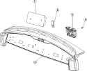 CONTROL PANEL Diagram and Parts List for MCE8000AZW  Maytag Dryer