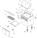 BODY Diagram and Parts List for DBQ42PAD  Dynasty Smoker