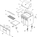 BODY Diagram and Parts List for DBQ42SAP  Dynasty Smoker