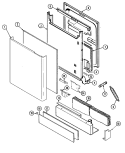 Part Location Diagram of 99001738 Whirlpool CAP, ACCESS PANEL (RED)