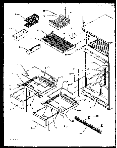 Section 25 Diagram and Parts List for TS18R2G-P1158311WG  Amana Refrigerator