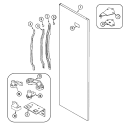 FRESH FOOD OUTER DOOR Diagram and Parts List for CS21G2Q  Crosley Refrigerator