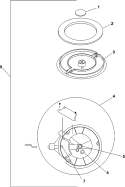OPEN BURNER Diagram and Parts List for DBQ55TA  Dynasty Smoker