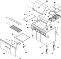 BODY Diagram and Parts List for DBQ55TAP  Dynasty Smoker