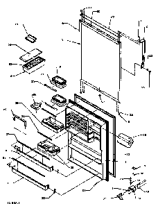 Refrigerator Door Diagram and Parts List for TS18R2G-P1181803WG  Amana Refrigerator