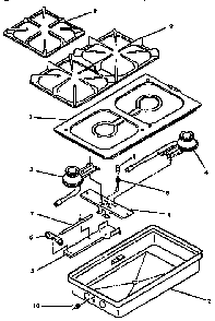 Replacement Parts Diagram and Parts List for CC22 08591908S Amana Range