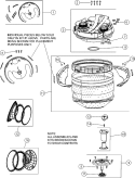 INNER TUB / SPINNER Diagram and Parts List for FAV9800AWW  Maytag Washer