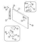 FREEZER OUTER DOOR Diagram and Parts List for CT15A2LW  Crosley Refrigerator