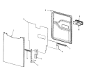 DOOR Diagram and Parts List for MDB8750AWQ  Maytag Dishwasher