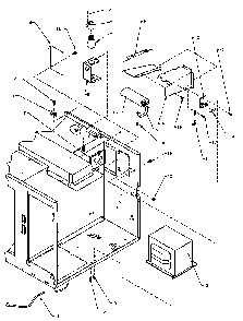 Electrical Parts & Components Diagram and Parts List for CRSBG459P P1110416MV Amana Microwave