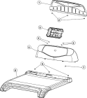 CONTROL PANEL & TOP Diagram and Parts List for CDE4205AYJ  Crosley Dryer