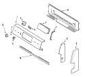 CONTROL PANEL Diagram and Parts List for LER3725AAC  Admiral Range