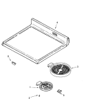 TOP ASSEMBLY Diagram and Parts List for LER3725AAC  Admiral Range