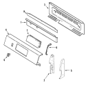 CONTROL PANEL Diagram and Parts List for LGR3725ADC  Admiral Range