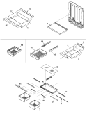 REFRIGERATOR SHELVING Diagram and Parts List for MBB1952HEQ  Maytag Refrigerator