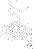 BURNER BOX Diagram and Parts List for AKT3650E 10 Amana Cooktop