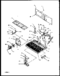 Machine Compartment Diagram and Parts List for 2599CIWEL-P1170601WL  Amana Refrigerator