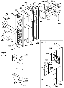 Freezer Door Diagram and Parts List for SSD21SL-P1193908WL  Amana Refrigerator