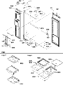 Light, Shelves & Bottom Door Closures Diagram and Parts List for SBDE21VPSE-P1317202WE  Amana Refrigerator