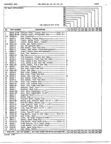 Door Assembly Page 2 Diagram and Parts List for 23874A  Admiral Refrigerator