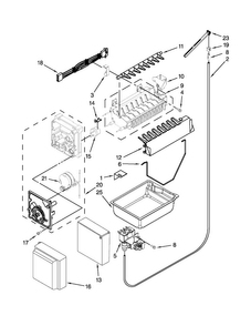 Icemaker Parts Diagram and Parts List for JFC2290VEP8  Jenn-Air Refrigerator