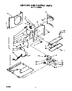 Air Flow And Control Diagram and Parts List for CA12W04  Crosley Air Conditioner