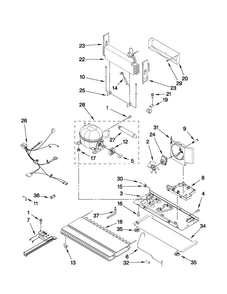 Unit Parts Diagram and Parts List for JFI2089WES4  Jenn-Air Refrigerator