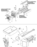 OPTIONAL ICE MAKER KIT IC11B P1328003W Diagram and Parts List for ABB2221FEB  Amana Refrigerator