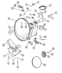 OUTER TUB Diagram and Parts List for MAH4000AWQ  Maytag Washer