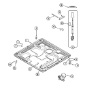 BASE (WASHER) Diagram and Parts List for MHW2000AWW  Maytag Washer Dryer Combo