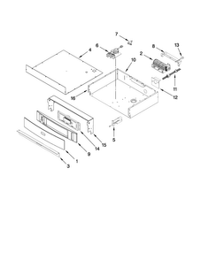 Control Panel Parts Diagram and Parts List for JJW7530DDW19  Jenn-Air Wall Oven