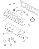 Part Location Diagram of 27001197 Whirlpool SWITCH- TE