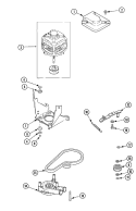 MOTOR, PUMP AND IDLER ASSEMBLY Diagram and Parts List for SAV515DEWW  Maytag Washer
