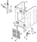 CABINET - REAR Diagram and Parts List for MAH5500BWQ  Maytag Washer