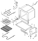 OVEN / BASE Diagram and Parts List for MER5751AAB  Maytag Range