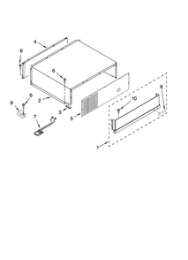 Top Grille And Unit Cover Parts Diagram and Parts List for JB36SEFXRB00  Jenn-Air Refrigerator