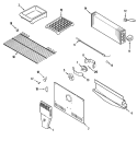FREEZER COMPARTMENT Diagram and Parts List for MTB1953HEW  Maytag Refrigerator