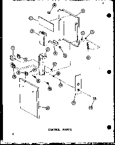 Control Parts Diagram and Parts List for ES218-3SPT P67535-2R Amana Air Conditioner