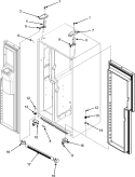 HINGES & TOE GRILLE Diagram and Parts List for GZ2626GEKS  Maytag Refrigerator