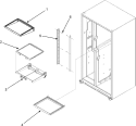 Part Location Diagram of 67004159 Whirlpool SHELF, ELEVATOR
