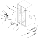 EVAP FAN ASSY. / CRISP LIGHT / WATERFILTER Diagram and Parts List for MZD2665HEB  Maytag Refrigerator