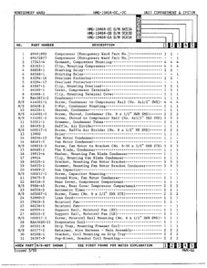 Unit Compartment And System Page 2 Diagram and Parts List for 19404-OC  Admiral Refrigerator