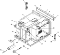 ELECTRICAL COMPONENTS Diagram and Parts List for HDC122 P1331202M Amana Microwave