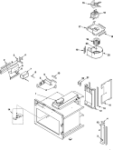 FUSES, ANTENNAS, BLOWER, DUCTS, Diagram and Parts List for DEC11E2 P1331213M Amana Microwave