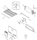 FREEZER COMPARTMENT Diagram and Parts List for PTF216LHRQ  Maytag Refrigerator