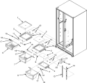 CRISPER ASSEMBLY (SERIES 10) Diagram and Parts List for MSD2655HES  Maytag Refrigerator