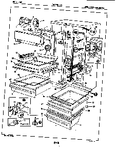 Fresh Food Compartment Diagram and Parts List for CRC22EA-3AW-5M79B  Magic Chef Refrigerator