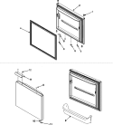 FREEZER DOOR Diagram and Parts List for AB1924PEKB  Amana Refrigerator